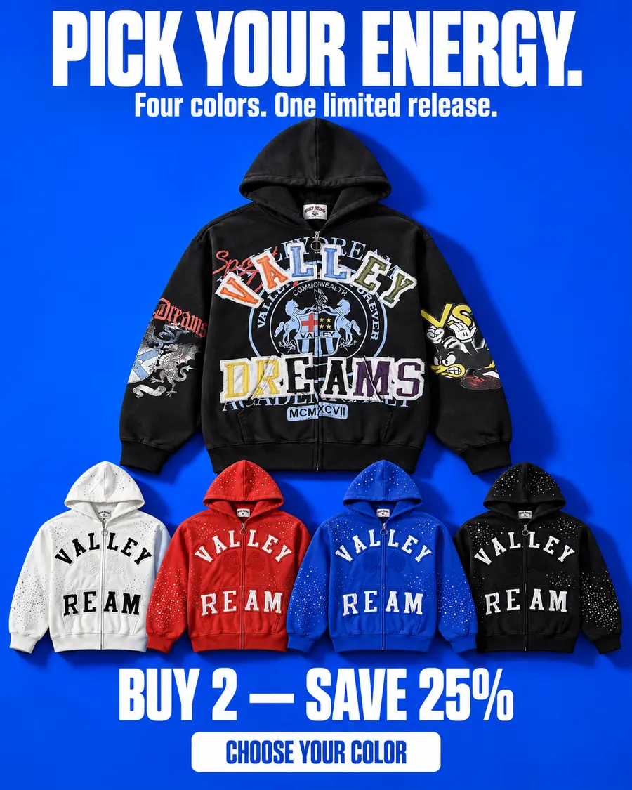 Streetwear color drop campaign