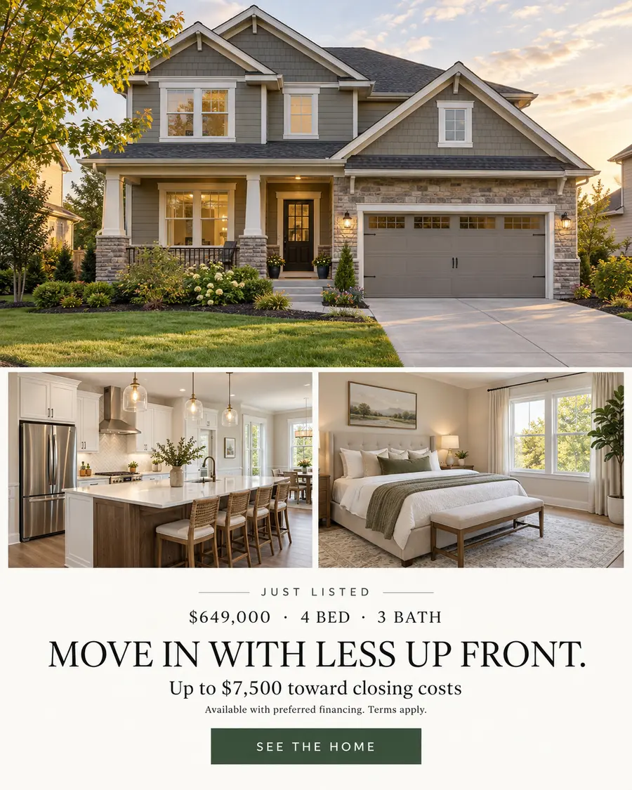 Home listing advertising concept